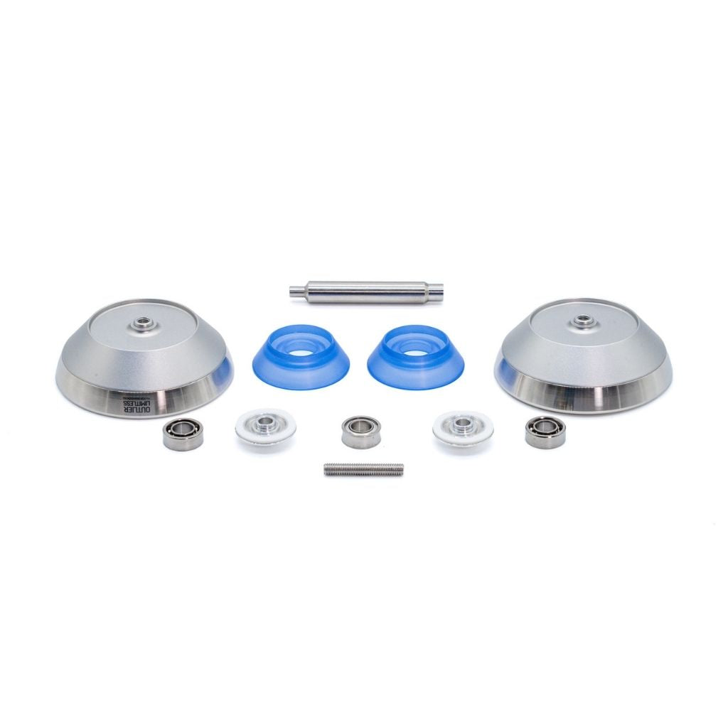 OUTLIER LIMITLESS yoyo in Blasted Silver #Color_Blasted Silver