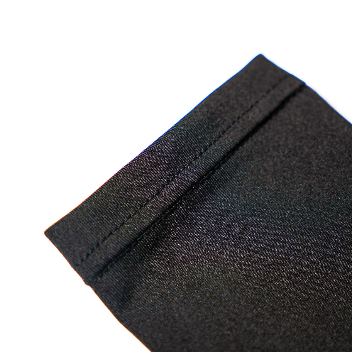 Close up of the hem and stitching on the OFFSET Competition Arm Sleeve