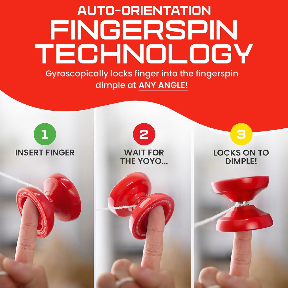 How the Plastic Cheatcode cap locks a fingerspin onto your finger at any angle, in three steps