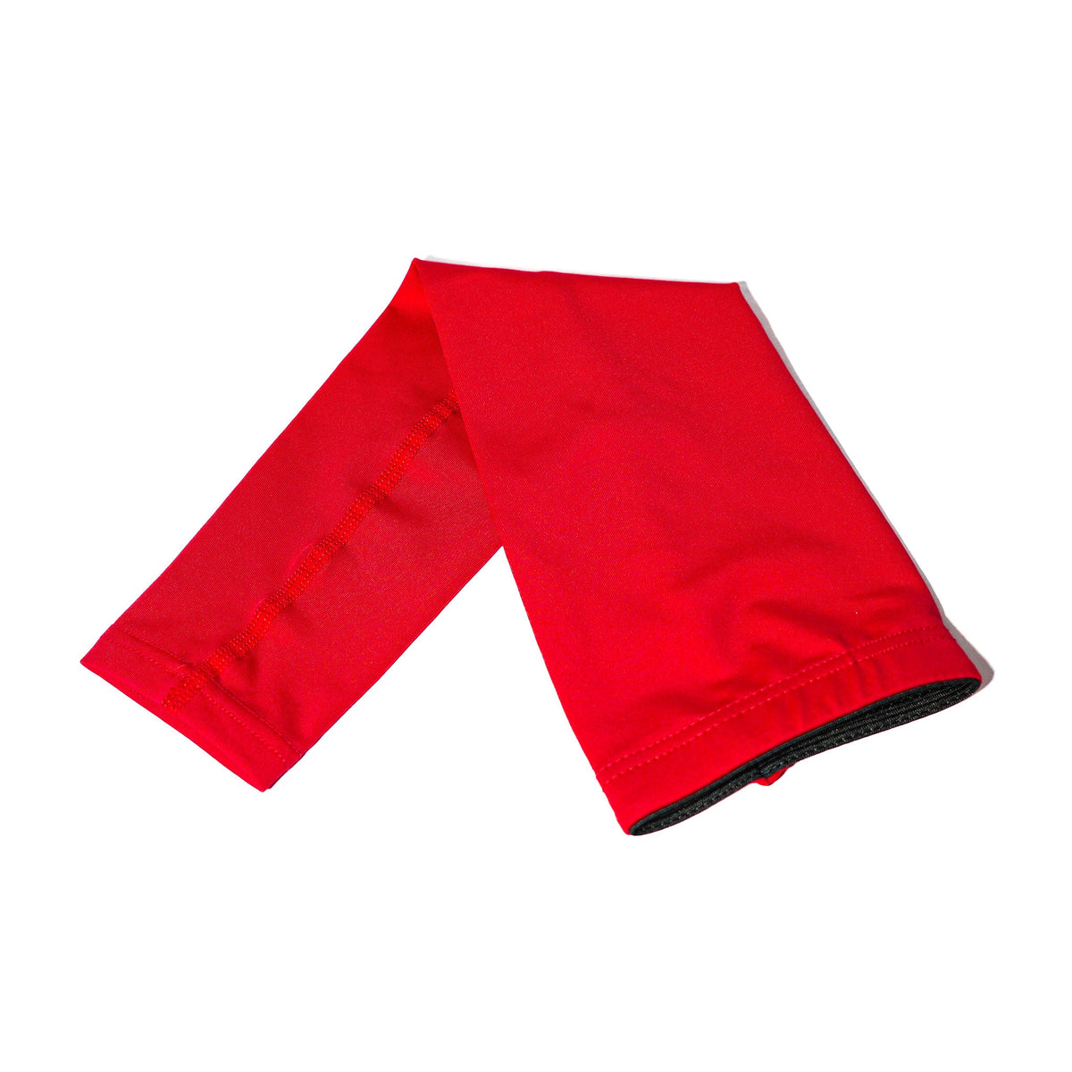 Red OFFSET Competition Arm Sleeve folded over to show both ends