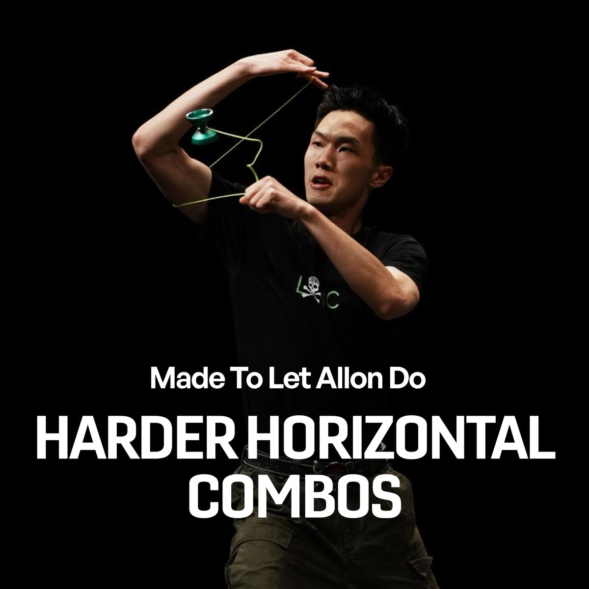 Allon Chen doing a horizontal combo with the LOGIC LIMITLESS yoyo on stage
